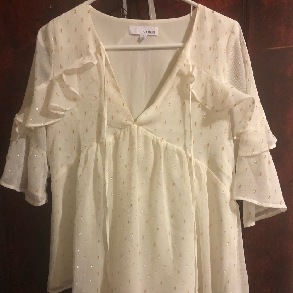 Worn Once Anthropologie Blouse Isla Maude Size S
